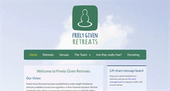 Desktop Screenshot of freelygivenretreats.org